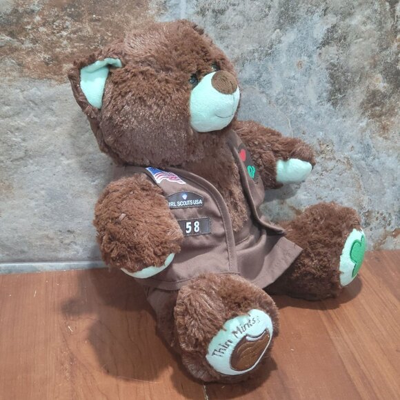 Build A Bear Workshop Thin Mints Girl Scouts Plush Stuffed Animal - Picture 6 of 13